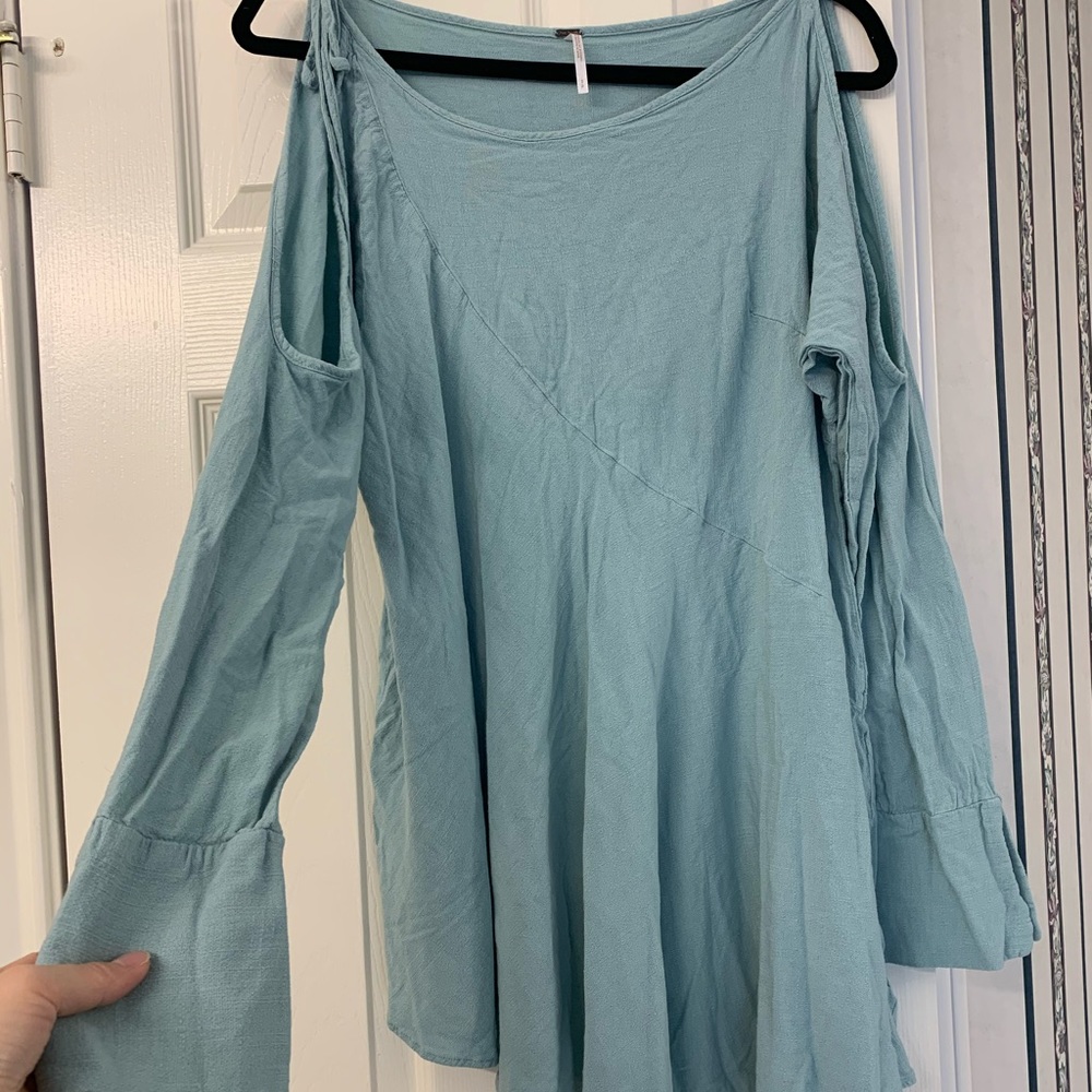 Free people off-shoulder long sleeve dress